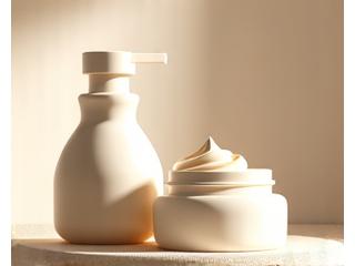 敏感肌用乳液とクリームの容器