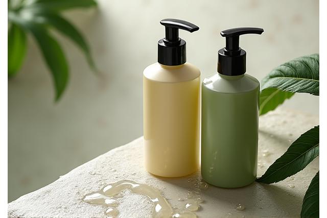 ヴィーガン ヘアケア製品の優しい配置